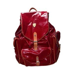 PARK Remi Lake Red Coated Canvas Backpack